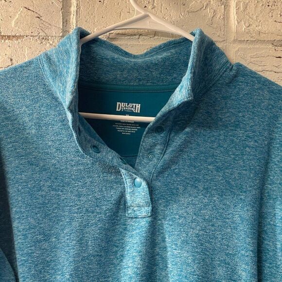 Duluth Trading Co 1/4 Button Pullover Fleece Sz XL - Picture 2 of 10